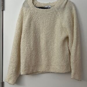 L'Academie bouclé oversized Cream Sweater M